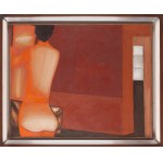 Jerzy Nowosielski (1923 Cracovia - 2011 Cracovia), Interno con nudo, 1971