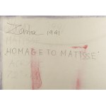 Hanna Zawa-Cywińska (nata nel 1939, Łomża), Omaggio a Matisse, 1991
