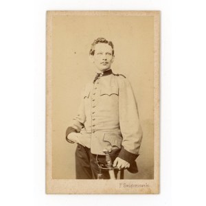 Brody, portrait of a soldier with a saber, photo by F. Swietoniowski 1870s (194)