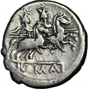 Republika Rzymska, Denar anonimowy 179-170 r. p.n.e.
