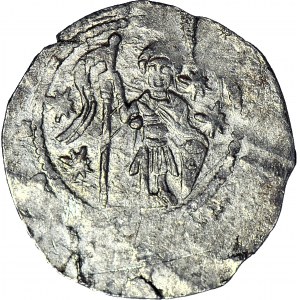 Czechy, Władysław II 1140-1158, Denar, Rycerz/Postacie