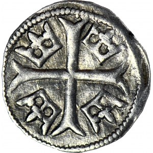 Węgry, Zygmunt Luksemburski 1387-1437, Parvus S-V-R (Obol), piękny