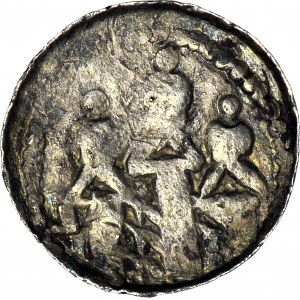 Boleslav II. Smělý 1058-1079, denár, královský typ, písmeno Z za hlavou