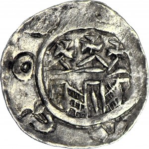 Ladislav I. Heřman 1081-1102, krakovský denár, první emise, malá hlava