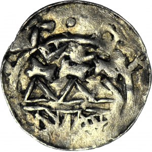 RRR-, Władysław I Herman 1081-1102, Denar, głowa w LEWO zamiast w prawo