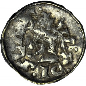 Władysław I Herman 1081-1102, Denar Kraków, pierwsza emisja, mała głowa