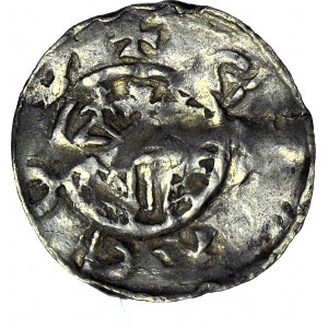 Ladislaus I. Herman 1081-1102, Krakauer Denar, erste Ausgabe, kleiner Kopf