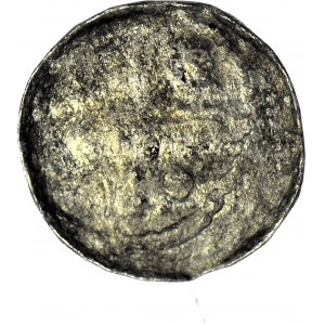 Władysław I Herman 1081-1102, Denar, Wrocław, Głowa św. Jana, włosy długie