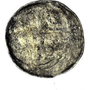 Ladislaus I. Herman 1081-1102, Denar, Breslau, Kopf des Heiligen Johannes, langes Haar