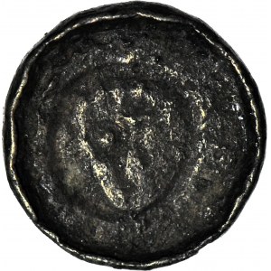 Władysław I Herman 1081-1102, Denar, Wrocław, Głowa św. Jana, włosy krótkie