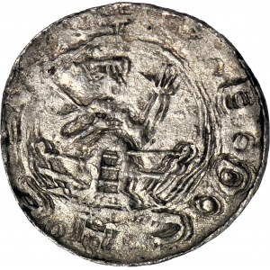 Bolesław III Krzywousty 1107-1138, Denar, Książę na tronie, DENERIV.....S