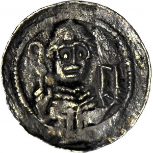 Władysław II Wygnaniec 1138-1146, Denar, książę i biskup, litera S, rzadki