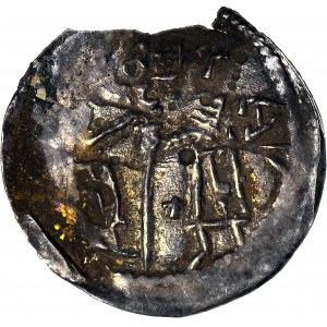 Bolesław I Wysoki 1163-1201, Denar ok. 1177-1201, Postacie litera A/Krzyż, R2