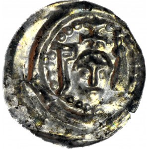 RR-, Vierteljährliches Polen, Heinrich I. der Bärtige 1201-1238 oder Heinrich II. der Fromme 1238-1241, Ratajski brakteat, R6