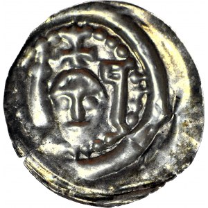 RR-, Quarterly Poland, Henry I the Bearded 1201-1238 or Henry II the Pious 1238-1241, Ratajski brakteat, R6