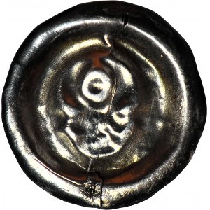 R-, Mściwój II 1266-1294, Gdansk, Brakteat, Bull's head