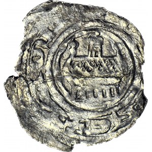 RRR-, Denar bity 1187-1191 przez biskupa kamieńskiego Zygfryda I, R8 (znane 3 szt. z czego 3 w muzeum)