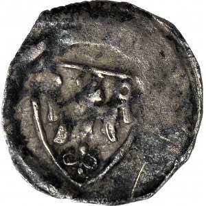 RR-, Księstwo Głogowskie, Henryk III 1273-1309, Parwus, Oleśnica lub Trzebnica, Jeleń/Orzeł