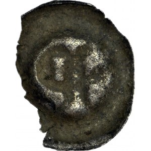 RR-, Ks. Opawskie i Karniowskie, Przemko I 1381-1433, Brakteat, fragment lilii i litera P