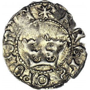 Jan Olbracht, Half-penny without date, Cracow, O under the crown, beautiful