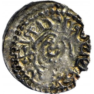 RRR-, Ladislaus Odonic 1207-1239, Denar, Gniezno, St. Adalbert, ADLBERTVS+
