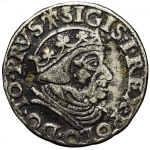 Zygmunt I Stary, Trojak 1538, Gdańsk, R3