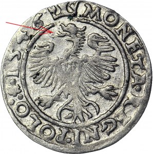 Zygmunt I Stary, Grosz 1546, Kraków, rzadsza odmiana korony