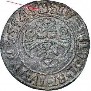 RR-, Žigmund I. Starý, groš z roku 1555, Gdansk/Królewiec, dobový falzifikát, vzácny