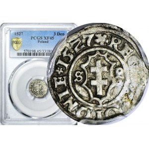R-, Zygmunt I Stary, Ternar koronny 1527, Kraków, R2