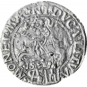 RRR-, Zygmunt II August, Grosz na stopę polską 1546, Wilno, data wysoko
