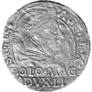 RRR-, Zygmunt II August, Grosz na stopę polską 1546, Wilno, data wysoko