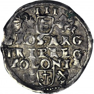 Stefan Batory, Trojak 1586, Poznań, data z lewej