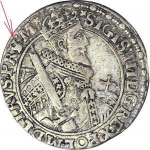 Sigismund III. Vasa, Ort 1621, Bromberg, Rosenblüte, PRVM durchbohrt mit PRSM