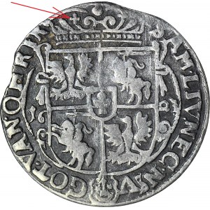 RR-, Zygmunt III Waza, Ort 1623, Bydgoszcz, KOKARDY, korona bez kratki z krzyżykami, b. rzadki