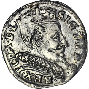 Zygmunt III Waza, Trojak 1594, Wilno, Iger nie notuje gwiazdek wokół nominału, piękny