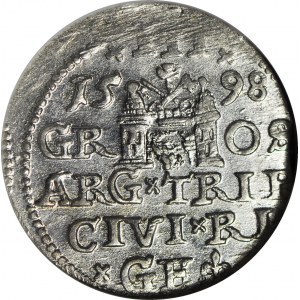 Zygmunt III Waza, Trojak 1598, Ryga