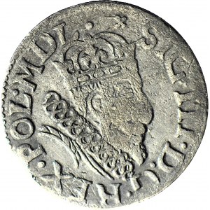R-, Zygmunt III Waza, Grosz 1608, Wilno, portretowy, DV zamiast DVC