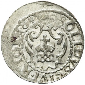 Zygmunt III Waza, Szeląg 1618, Ryga, gwiazdki, rzadki