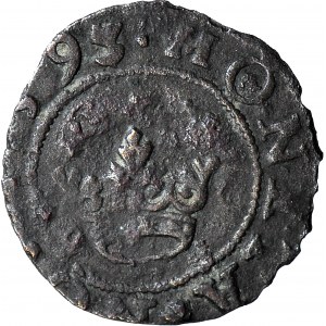 RR-, Zygmunt III Waza, 1 fyrk 1593, Sztokholm, b. rzadki