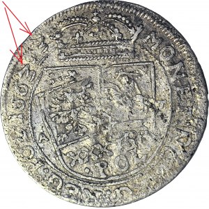 Jan II Kazimierz, Tymf 1663, Kraków, POPOTIORQ3, data 1663.3