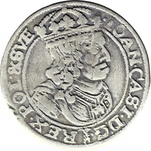 Jan II Kazimierz, Szóstak, 1661 GBA, Lwów