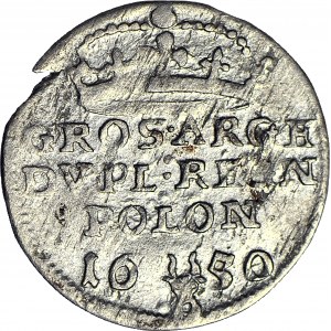 Jan Kazimierz, Dwugrosz 1650, Wschowa, szeroka korona, POLON