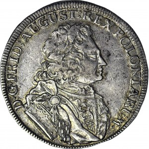 August II Mocny, Cosel Gulden (2/3 talara) 1707 IL-H, Lipsk, piękny