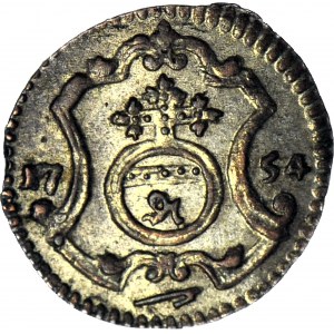 August III Sas, Halerz 1754 FWoF, menniczy