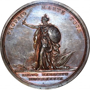R-, Stanisław A. Poniatowski, Medal 1789 r., wystawienie pomnika J. III Sobieskiego, WYŚMIENITY