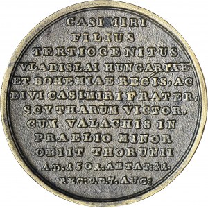 Medal Suity Królewskiej autorstwa Holzhaeussera, Jan Olbracht, odlew w brązie z huty Białogon