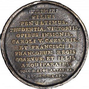 Medal Suity Królewskiej autorstwa J.J. Reichela, Zygmunt I Stary, odlew w brązie z huty Białogon