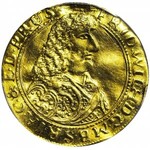 RR-, Prusy, Fryderyk Wilhelm Wielki, Dukat 1663, Królewiec, bardzo rzadki