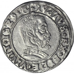 RR- Prusy Książęce, Albrecht Hohenzollern, Grosz 1529, Królewiec, rzadki rocznik