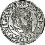 Lenne Prusy Książęce, Albrecht Hohenzollern, Grosz 1543, Królewiec, WYŚMIENITY